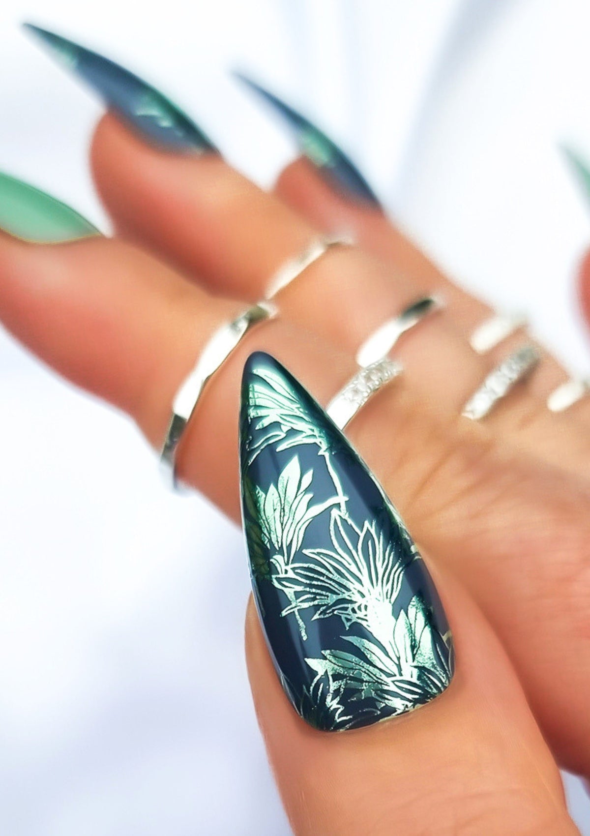 HAWAIIAN NAIL FOILS - KĪ - SAGE