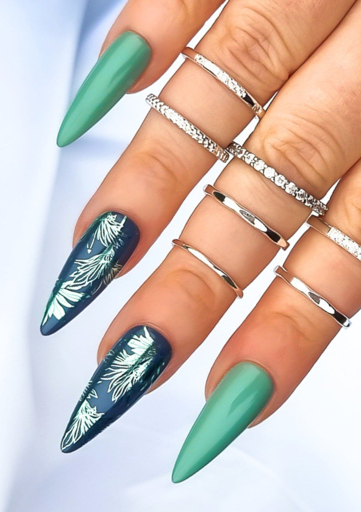 HAWAIIAN NAIL FOILS - KĪ - SAGE