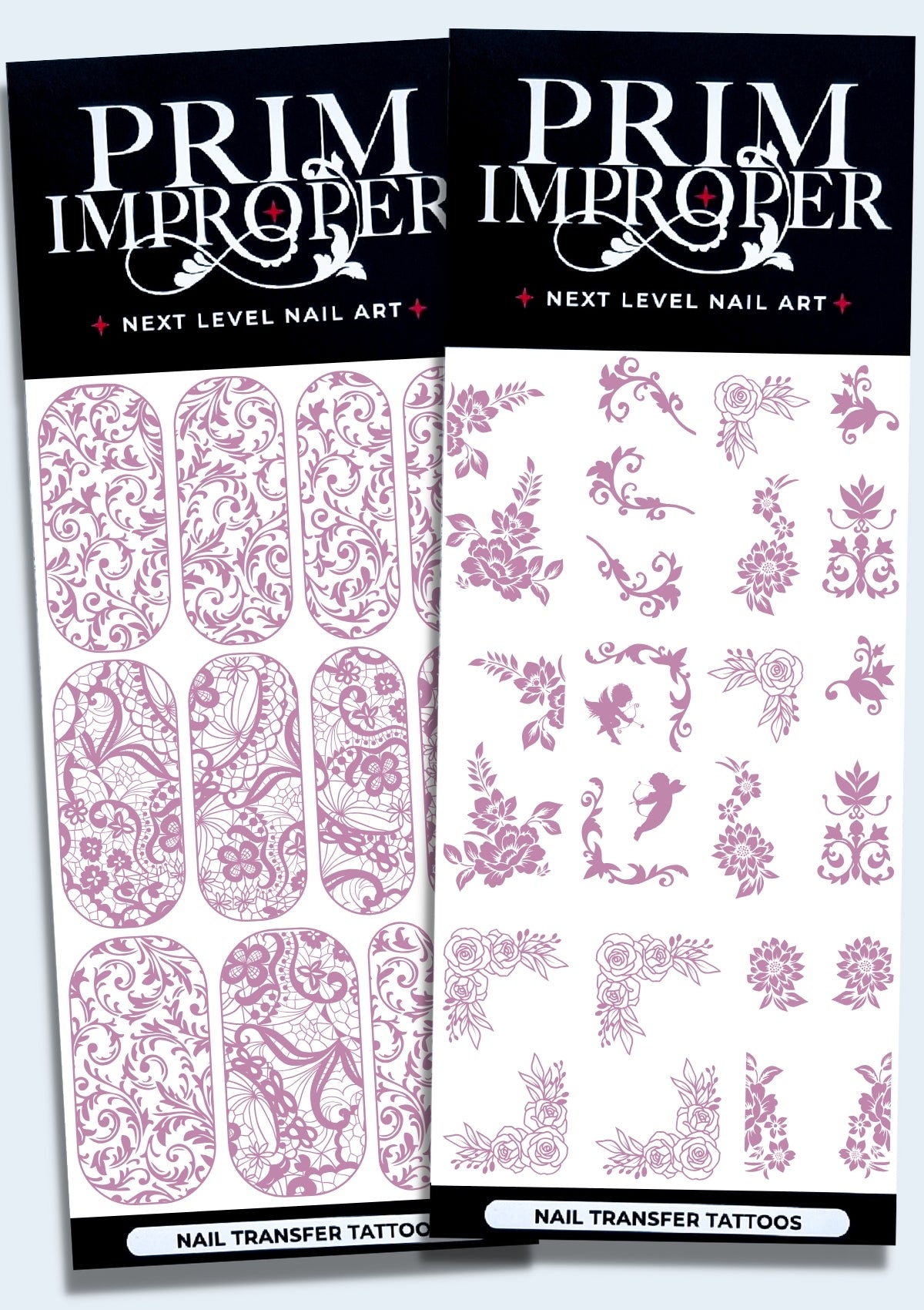 WEDDING NAIL TRANSFER TATTOOS | LILAC SHIMMER