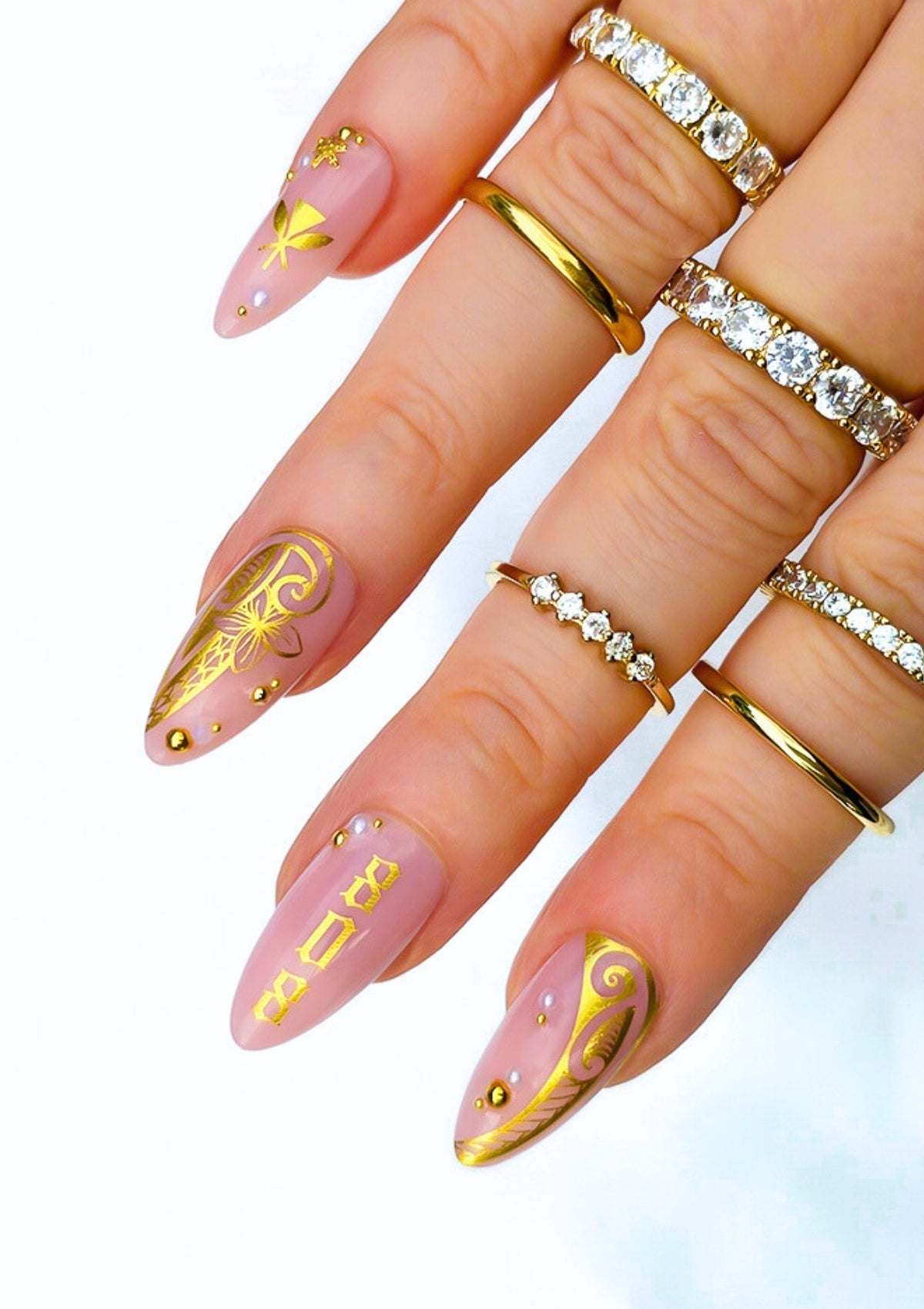HAWAIIAN NAIL FOILS | PUALENA | BRUSHED GOLD