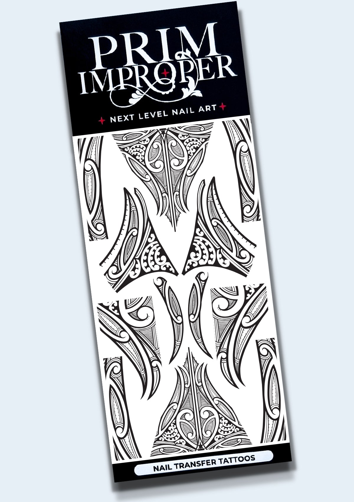MĀORI NAIL TRANSFER TATTOOS | TE MAURI HUNA | BLACK & WHITE