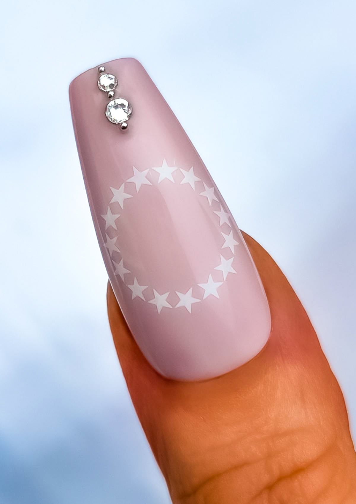 COOK ISLAND NAIL TRANSFER TATTOOS - TIARE -  WHITE