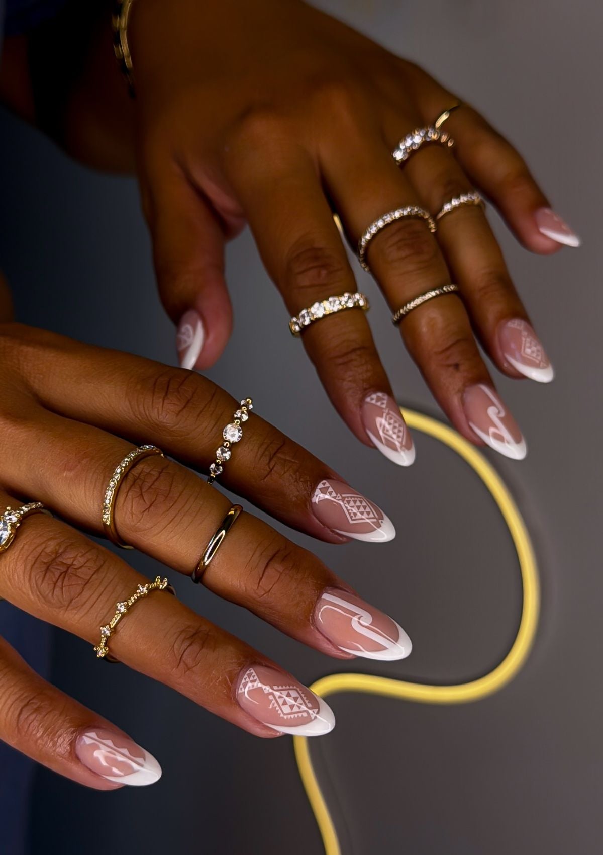 MĀORI NAIL TRANSFER TATTOOS | MANAWA WĀHINE | BLACK & WHITE