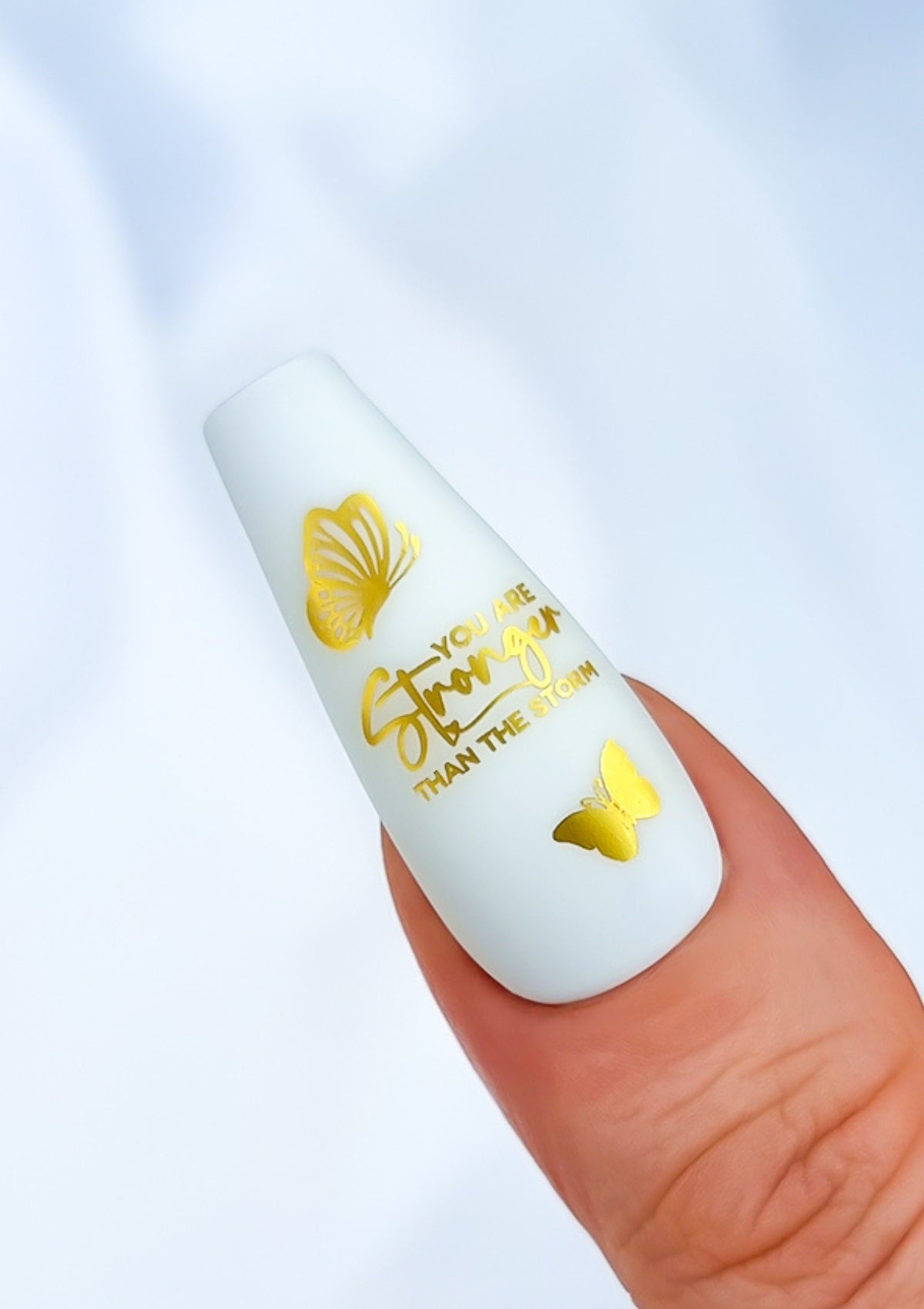 POSITIVE VIBES NAIL FOILS | EMPOWER | GOLD