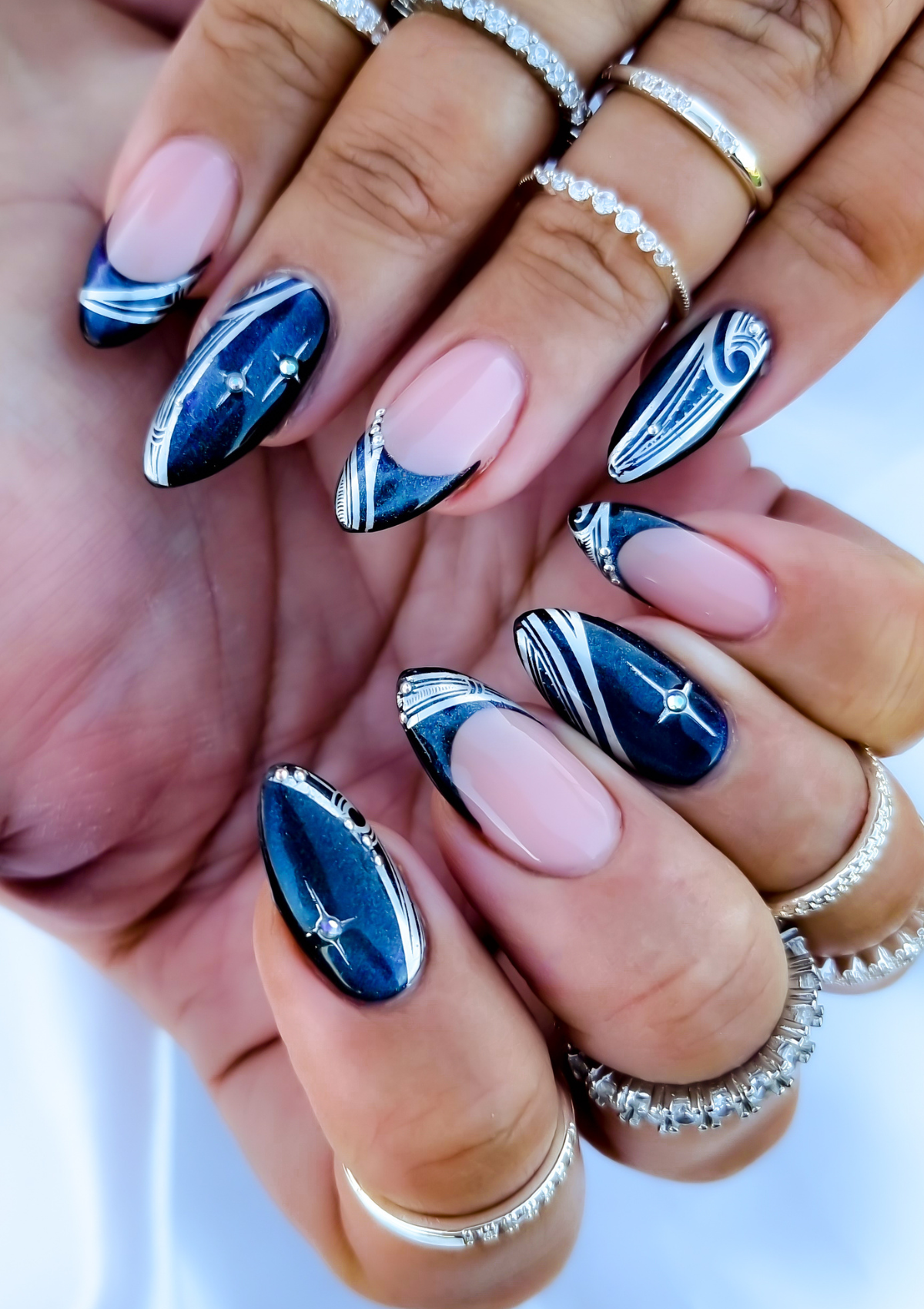 MĀORI NAIL FOILS | TE MAURI HUNA | BRUSHED SILVER