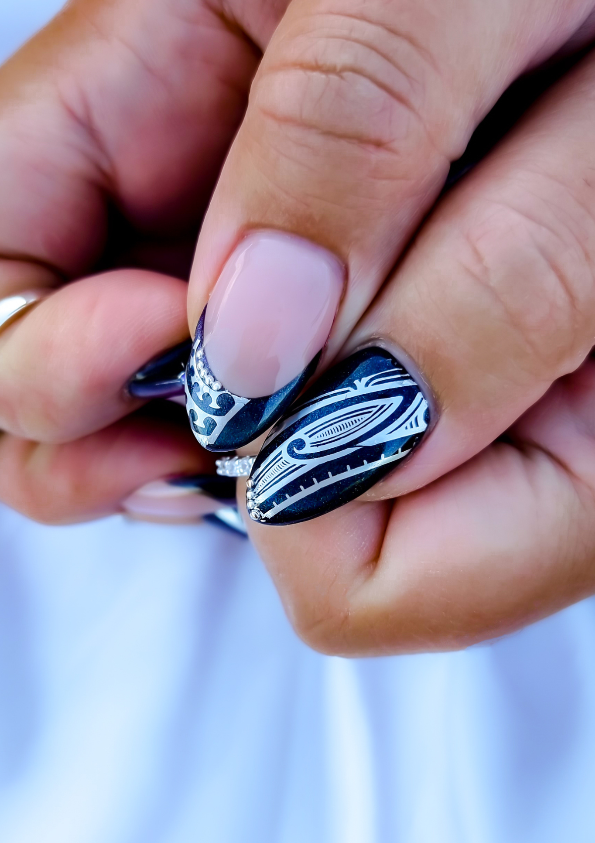 MĀORI NAIL FOILS | TE MAURI HUNA | BRUSHED SILVER